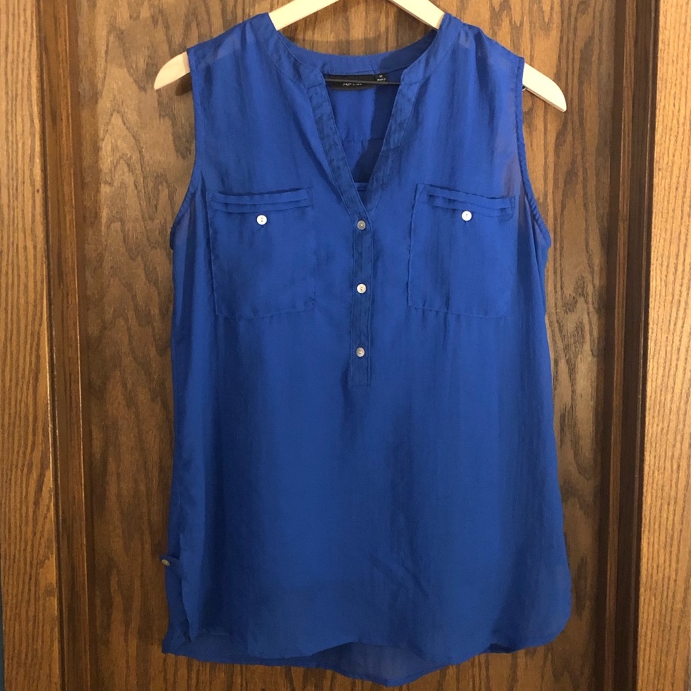 *SOLD* Semi-sheer sleeveless blouse